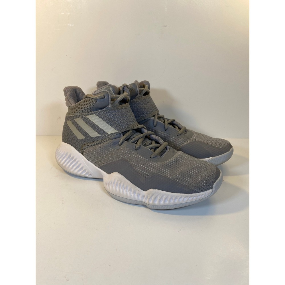 Adidas Mad Bounce 2018 Basketball Shoes Grey Silver B41892 Mens SZ 8.5 Sneakers